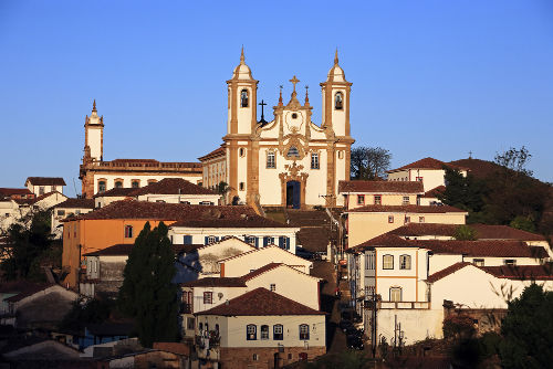 Cidade de Ouro Preto, antiga Vila Rica, onde transcorreu a trama da Inconfidência Mineira